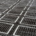 thumbnail image 3 of Luxe Weavers Modern Geometric Grid Black 5x7 Area Rug, Low Bedroom Carpet, 3 of 9