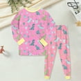 thumbnail image 2 of Baby Boys Long Sleeve Top And Pants Snug Fit Cotton Pajama Set,Skin-Friendly 6-12 Months 12-24 Months 2t 3t 4t 5t 6t 7t 8t 9t Children(Hot Pink,5-6 Years), 2 of 6