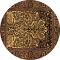 thumbnail image 1 of Ahgly Company Indoor Round Persian Brown Traditional Area Rugs, 7' Round, 1 of 4