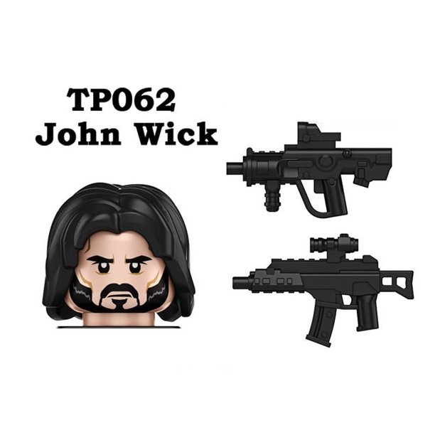John Wick bloques de construcción Mini figura de acción ladrillos juguetes