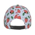 thumbnail image 4 of Picia Strawberries pattern Trucker Low Profile Hat Men Women Baseball Cap Dad Hat Adjustable Unconstructed Plain Cap, 4 of 9