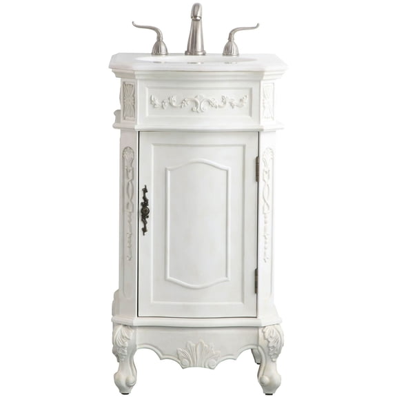 Elegant Lighting VF10119AW-VW Danville 18" Free Standing Single Basin Vanity Set - Off