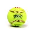 thumbnail image 2 of Barnett OSS-2 Practice SoftBall Ball, Soft Touch, Size 12", White, 2 Pieces, 2 of 3