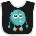 thumbnail image 3 of Inktastic Furry Monster, Blue Monster, Cute Monster, Silly Boys or Girls Baby Bib, 3 of 4