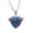 Blue, variant on Stylish Brass Heart Resin Locket Necklace with Concealed Storage Space Statement Jewelry for Fashion Enthusiasts