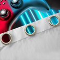 thumbnail image 4 of Manfei Gamer Gaming Black Out Curtains,Modern Gamepad Curtains Pack of 2 (42x63 Each),Blue Red Black Bedroom Curtains For Teens,Breathable Home Decor, 4 of 6