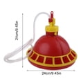 thumbnail image 3 of Chick Feeder Durable Plastic Poultry Feeder Gravity Fed Hanging Water Dispenser for Birds Poultry Easy to Clean, 3 of 6