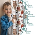 thumbnail image 3 of Blackout Kids Curtains,Flower and Highland Cow Childrens Insulated Curtains Set Of 2,Bedroom Essentials,Toddler Room Decor 42"x54"(106x137cm), 3 of 4