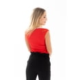 thumbnail image 2 of Blusa DE DAMA CASUAL VABADAM COLOR ROJO CON VIVOS EN CUELLO Y frente, 2 of 4