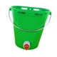 thumbnail image 5 of Cubo alimentador para terneros, balde fácil instalación, práctico, 8 litros con báscula, accesorios, cubo leche alta durabilidad. Verde con 1 pezón, 5 of 8