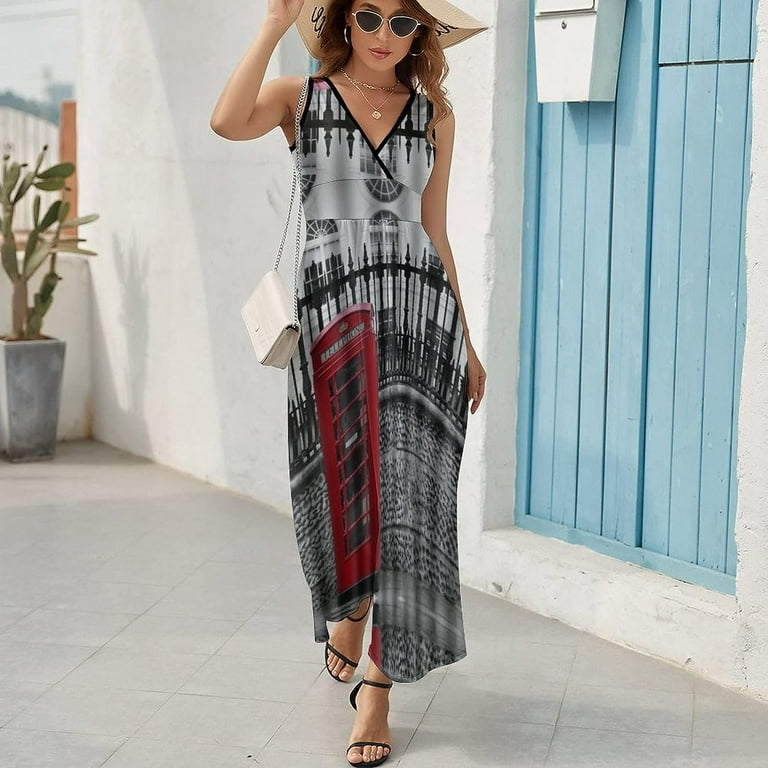 Long maxi dresses clearance walmart
