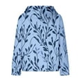 thumbnail image 6 of Mercatoo Trendy Hoodies for Teen Girls Flowers Graphic 𝐇ooded Sweatshirts Gradient Long Sleeve Fall Winter Oversized Hoodie, 6 of 7