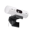 thumbnail image 2 of Logitech Brio 505 Full HD Webcam with Auto Light Correction & Dual Noise Reduction Mics, 1920 x 1080, White, 2 of 11
