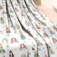 thumbnail image 3 of Rainbow Princess Carriage Pattern Blanket,Comfortable Soft Flannel Throw Blanket,All Season,Warm Lightweight Blankets for Sofa Bed Couch Living Room Chair,60"x80", 3 of 4