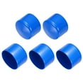 thumbnail image 1 of Uxcell 5Pcs Tapones de goma de 60 mm (2.4 pulgadas) ID Cubierta de tubo redondo de vinilo Tapón de tornillo Protectores de rosca Azul, 1 of 6
