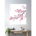 thumbnail image 2 of Japanese Realistic Sakura Branch Poster Wall Art, Modern Wall Decor For Living Room Bedroom, 24x36 UNFRAMED, 2 of 3