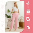 thumbnail image 2 of HEARTNICE Womens Pajama Pants, Soft Lounge Sleep Pants with Pockets Long Modal Pj Bottoms (PINK, L), 2 of 3