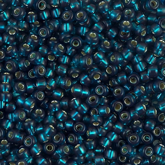 Dyed Silver-Lined Blue Zircon Miyuki Seed Beads 8/0 8-91425-TB