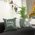 thumbnail image 5 of Pillow Covers 18x18 Set of 4, Modern Sofa Throw Pillow Cover, Decorative Outdoor Linen Fabric Pillow Case for Couch Bed Car 45x45cm, 5 of 6