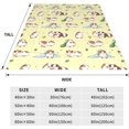 thumbnail image 3 of Manta de franela suave para conejillo de indias, bonita manta para sofá cama, acogedora y ligera, para mujeres, hombres y niñas, para dormitorio, sala de estar, cálida para todas las estaciones,, 3 of 7