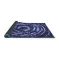thumbnail image 2 of Ahgly Company Indoor Square Abstract Blue Modern Area Rugs, 7' Square, 2 of 4