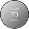 Google - Nest Smart Programmable Wifi Thermostat - Charcoal