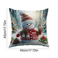 thumbnail image 3 of Horivan 2 Packs Christmas Pillow Covers 17x17 Inch Soft Flannel Holiday Decor for Couch Sofa Bedroom Festive Home Accents Living Room Throw Pillow Cases, 3 of 6