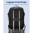 thumbnail image 2 of Mochila de viaje Hynes Eagle 38 L Carry on para mujeres y hombres, color negro, 2 of 9