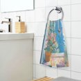 thumbnail image 3 of Yayeee 100% Cotton Hand Towels for Bathroom 16" x 28" Soft Absorbent Kitchen Towel, Blue Sea, 3 of 7