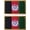 Afghanistan, variant on 2 PCS American Flag Patches Embroidered Tactical Military Morale Patch Applique Fastener Hook and Loop(Black Flag Patch)