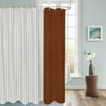 thumbnail image 3 of Fabric Shower Curtain, Boho Brown Leather Texture Black Striped Tribal Style Shower Curtains with 12 Hooks Waterproof Machine Washable Bath Curtains for Bathroom, 54 x 78in, 3 of 6
