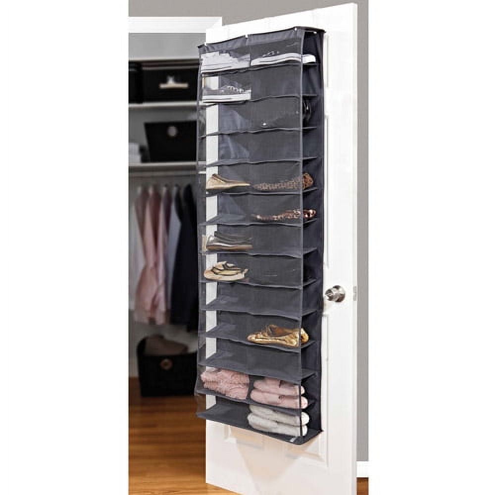 Over The Door 26 Shelf Mesh Shoe Organizer Light Gray - Brightroom™