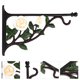 thumbnail image 3 of KAKOWELY Gancho de hierro para cesta de flores de pared con diseño creativo de rosas para colgar comedero de pájaros, 3 of 5