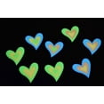 thumbnail image 3 of DirectGlow 24 Piece Glow in the Dark MultiColor Hearts Wall Décor, 3 of 6