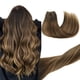 thumbnail image 1 of Extensiones de cabello GOO GOO Clip, 20 pulgadas, 120 g, 7 piezas, color marrón, 1 of 8