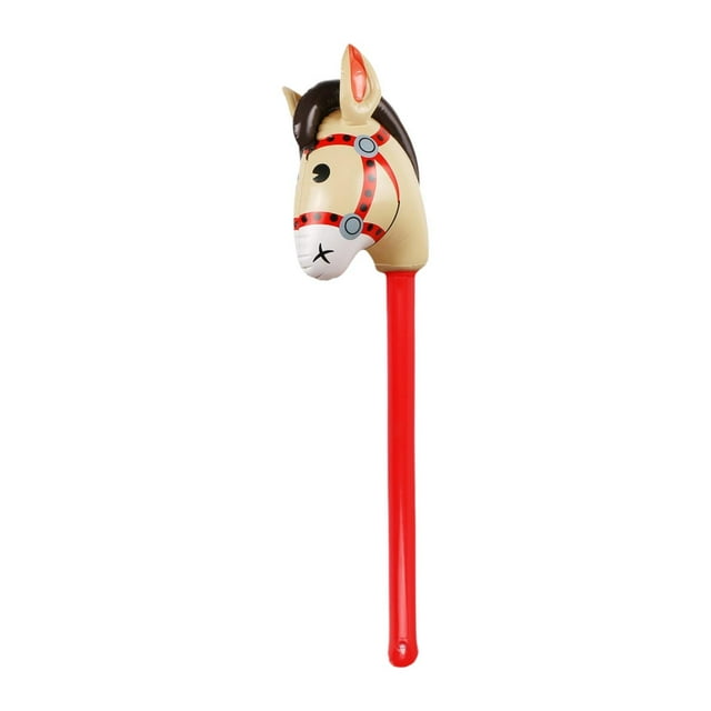 Juguete de palo con forma de cabeza de caballo Macarena Rojo 98 x 26 cm