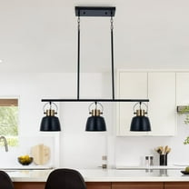 FINE MAKER 3 Light Industrial Vintage Pendant Lights, Adjustable Kitchen Island Pendant for Bar Vintage Kitchen Lights for Kitchen, Dining Room