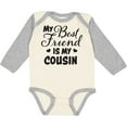 thumbnail image 3 of Inktastic My Best Friend is My Cousin with Hearts Boys or Girls Long Sleeve Baby Bodysuit, 3 of 5