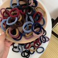 thumbnail image 3 of New 50PCS/Set Women Girls Candy Colors Nylon Basic Scrunchie Hair Tie Ponytail Hold Hair Rubber Bands Fashion Hair Accessories, 3 of 4