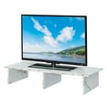thumbnail image 2 of Convenience Concepts Designs2Go TV/Monitor Riser for TVs up to 46 inches, White Faux Marble, 2 of 5