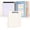 Creamy Oatmeal, variant on Small 3 Ring Binder with Clipboard, 8" × 10" PU Mini 1 Inch Binder with Notepad, 5 Dividers, and Labels, Clipboard Folder Great for School Office(Fit Half Letter Sized Paper)