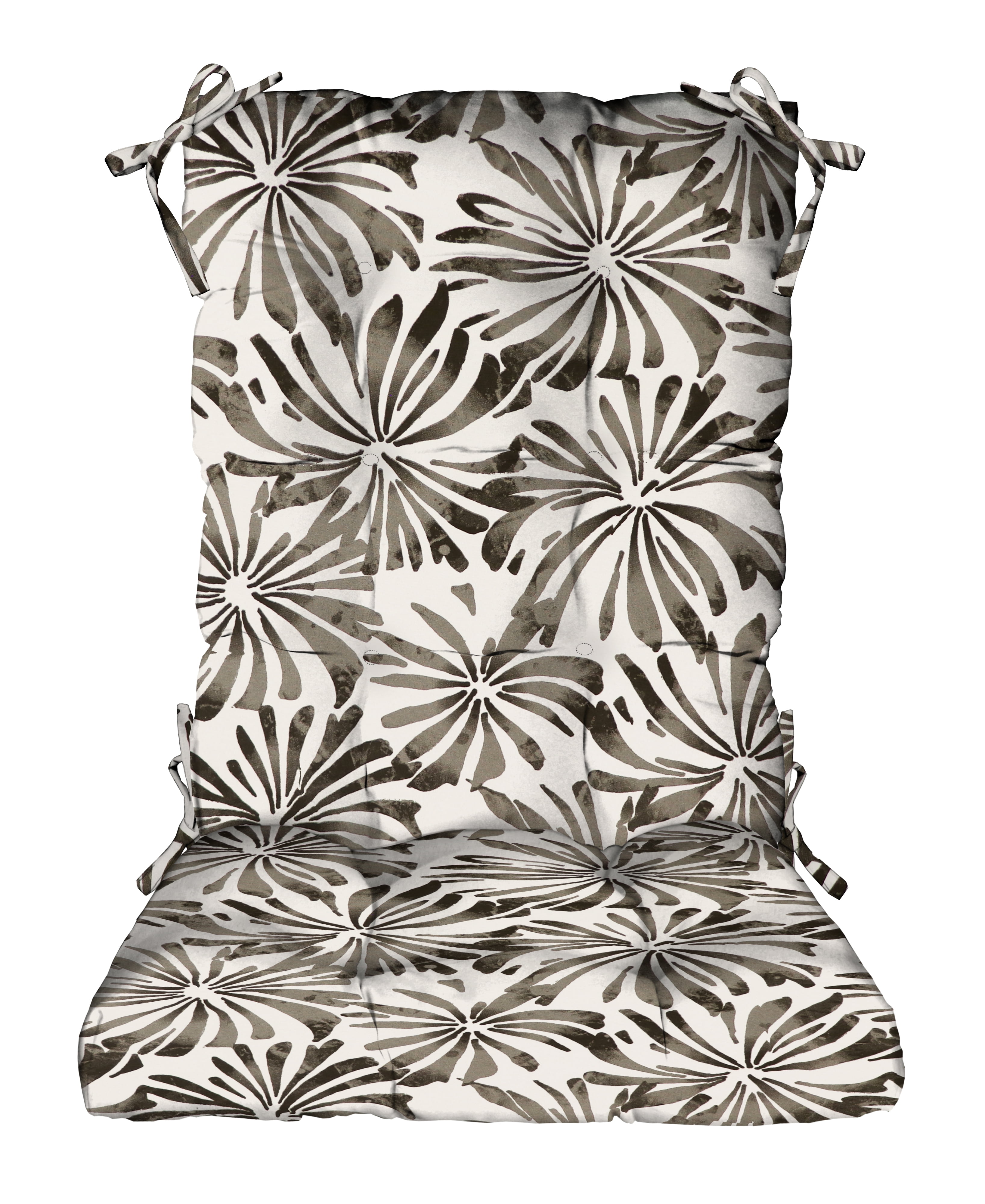 RSH Décor Indoor Outdoor Tufted Rocker Rocking Chair Pad Cushions