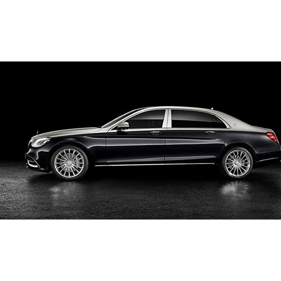 Iconic Arts Supercar Laminated 24x36 Poster: Mercedes Benz Maybach S Class Luxury Car
