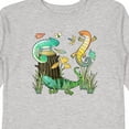 thumbnail image 4 of Inktastic Cute Lizards Hanging out Boys or Girls Long Sleeve Toddler T-Shirt, 4 of 5