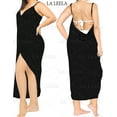 thumbnail image 3 of HAPPY BAY Women's Swimsuit Sarong Cover Ups Beach Dresses 3X Black-A463, 3 of 4