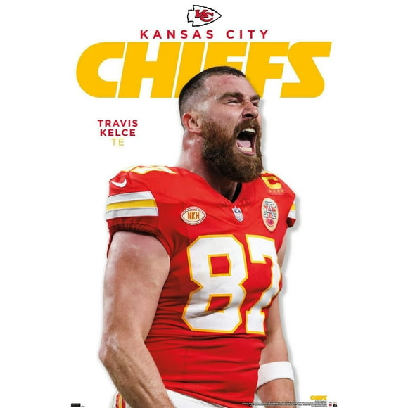NFL Kansas City Chiefs - Travis Kelce Feature Series 24 Wall Poster, 22.375" x 34"