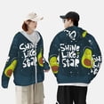 thumbnail image 6 of Kll Avocado In Space1 Print Men'S Women’s Upf 50+ Sun Protection Outdoor Hoodie Jacket Long Sleeve Fishing Hiking Performance Shirt- X-Large, 6 of 8