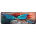 thumbnail image 5 of Dreamtimes Woman Blue Butterflies Hallway Runner Rug 2'x6' Kitchen Rug with Rubber Backing Peony Flower Non Slip Entryway Rug Runner Washable Soft Area Rug for Hallway Bedroom Kitchen Decor, 5 of 6