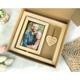 thumbnail image 4 of Personalized Father's Day Photo Frame, Best Dad Ever, Custom Dad Picture Frame, Rotating Frame with Heart Message, First Father's Day Gift, 4 of 5