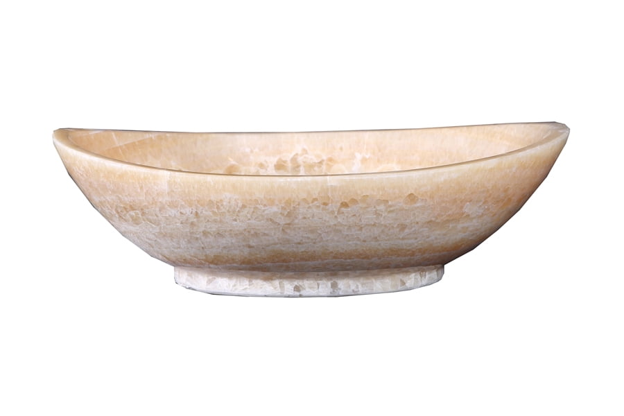 Virtu USA VST-2061-BAS Phoenix Vessel Sink with Natural Honey Onyx Marble Virtu USA VST-2061-BAS Phoenix Vessel Sink with Natural Honey Onyx Marble